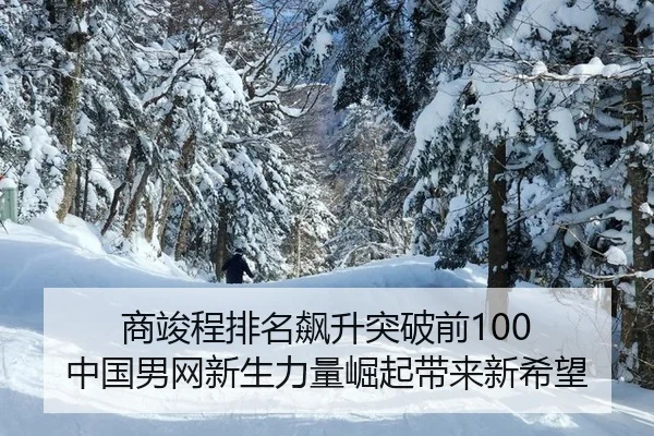 商竣程排名飙升突破前100 中国男网新生力量崛起带来新希望